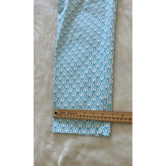 Talbots Womens Pants Sze 4 Aquamarine Perfect Crop Twill Stretchy Preppy Coastal - Picture 8 of 13
